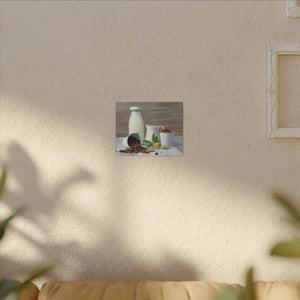 Ground Coffee with Milk Matte Canvas Stretched 0.75’’ - Posters Prints & Visual Artwork