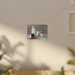 Ground Coffee with Milk Matte Canvas Stretched 0.75’’ - Posters Prints & Visual Artwork