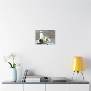 Ground Coffee with Milk Matte Canvas Stretched 0.75’’ - Posters Prints & Visual Artwork