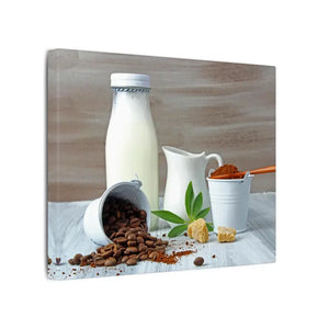 Ground Coffee with Milk Matte Canvas Stretched 0.75’’ - Posters Prints & Visual Artwork