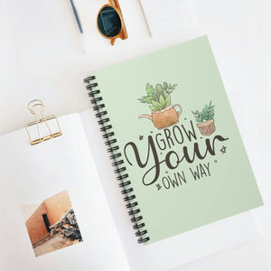 Minimalist Ruled Line Notebook - Grow your Own Way - Dipaliz - Notebooks & Notepads