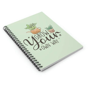 Minimalist Ruled Line Notebook - Grow your Own Way - Dipaliz - Notebooks & Notepads