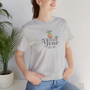 Soft Cotton T-shirt - Grow your Own Way Eco-friendly Gift - Dipaliz - T-shirts - 2xl