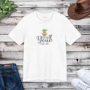 Soft Cotton T-shirt - Grow your Own Way Eco-friendly Gift - Dipaliz - T-shirts - 2xl