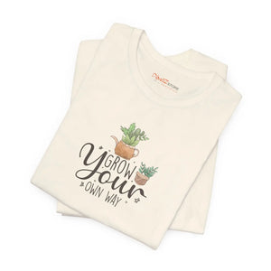 Soft Cotton T-shirt - Grow your Own Way Eco-friendly Gift - Dipaliz - T-shirts - 2xl