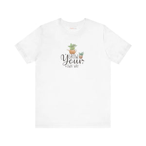 Soft Cotton T-shirt - Grow your Own Way Eco-friendly Gift - Dipaliz - T-shirts - 2xl