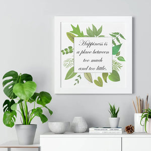 Vibrant Framed Vertical Poster - Happiness Quotes - Dipaliz - Posters