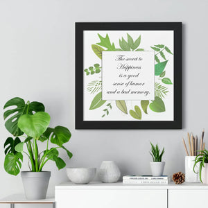 Bold Framed Vertical Poster - Happiness Quotes - Dipaliz - Posters