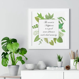 Bold Framed Vertical Poster - Happiness Quotes - Dipaliz - Posters