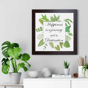 Vibrant Framed Vertical Poster - Happiness Quotes - Dipaliz - Posters Prints & Visual Artwork
