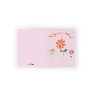 Vibrant Happy Birthday Greeting Cards - White Envelopes - Dipaliz