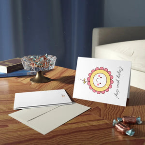 Vibrant Happy Birthday Greeting Cards with Matching White Envelopes - Dipaliz - & Note
