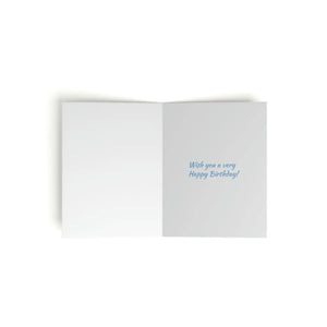 Vibrant Happy Birthday Greeting Cards - White Envelopes - Dipaliz - & Note