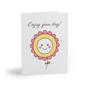 Happy Birthday Greeting Cards with Matching White Envelopes - Dipaliz - 8 Pcs / Matte / 4.25” x 5.5” - & Note