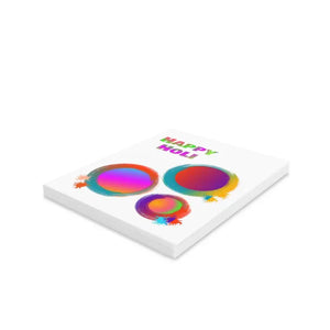 Happy Holi Greeting Cards with Matching White Envelopes - Dipaliz - & Note