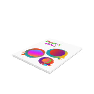 Happy Holi Greeting Cards with Matching White Envelopes - Dipaliz - & Note