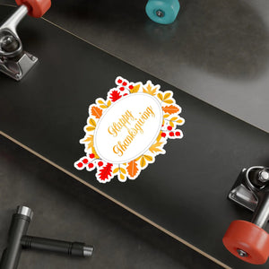 Thanksgiving Kiss Cut Vinyl Decals - Water Resistant - Dipaliz - Paper Products