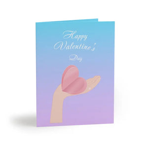 Happy Valentine’s Day Greeting Cards (8 16 and 24 Pcs) - 8 Pcs / Matte / 4.25” x 5.5” - & Note Cards