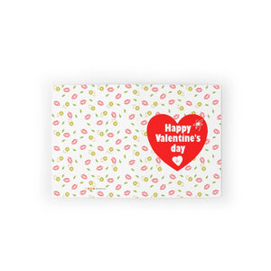 Vibrant Greeting Cards - Hearts and Kisses Valentine - Dipaliz - & Note