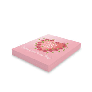 Happy Valentine’s Day Greeting Cards - Roses and Heart Design - Dipaliz - Paper Products