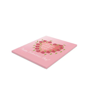 Happy Valentine’s Day Greeting Cards Roses Heart Design - Dipaliz - & Note