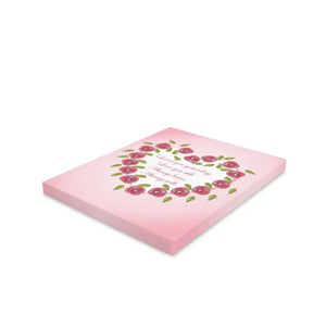 Valentines Day Greeting Cards with Roses and Heart Charm - Dipaliz - & Note