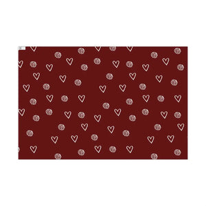 Home Decor - Gift Wrap Papers Hearts Flowers Satin Matte Dipaliz