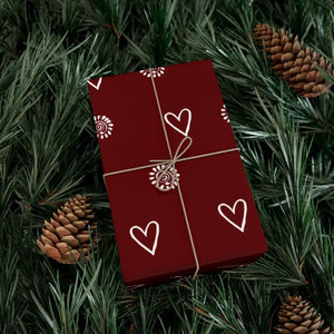 Home Decor - Gift Wrap Papers Hearts Flowers Satin Matte Dipaliz