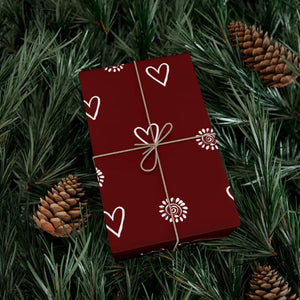 Home Decor - Gift Wrap Papers Hearts Flowers Satin Matte Dipaliz