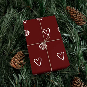 Home Decor - Gift Wrap Papers Hearts Flowers Satin Matte Dipaliz