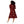 Red Midi Dress – Organic Cotton Long Sleeve - Dipaliz - Dresses - Xs