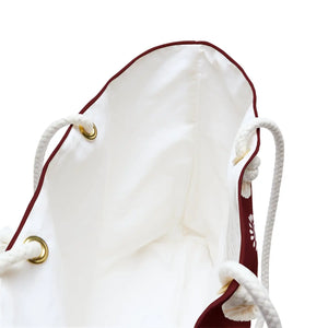 Maroon Weekender Bag - Hearts and Flowers Polyester - Dipaliz - Tote Bags