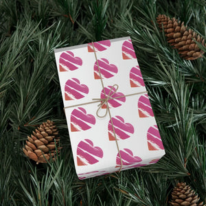 Vibrant Hearts Gift Wrap Papers - Sustainable Matte Satin - Dipaliz - Wrapping Paper