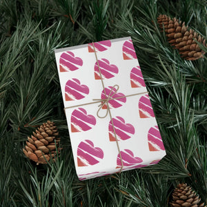 Vibrant Hearts Gift Wrap Papers - Sustainable Matte Satin - Dipaliz - Wrapping Paper