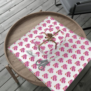 Vibrant Hearts Gift Wrap Papers - Sustainable Matte Satin - Dipaliz - Wrapping Paper