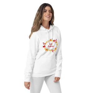 Hello Autumn Hoodie – Organic Unisex Eco Raglan - Dipaliz - Hoodies - s