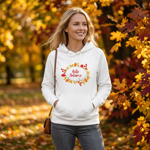 Dipaliz hello autumn hoodie raglan cotton pullover - hoodies