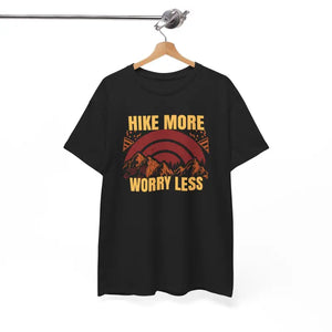 T-shirt - Hike More Worry Less Tee - Unisex Heavy Cotton - Dipaliz