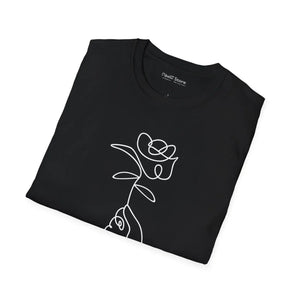 Bold Graphic Rose T-shirt - Soft Cotton Streetwear - Dipaliz - T-shirts