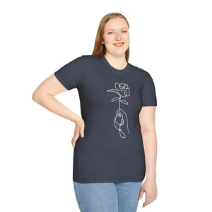 Bold Graphic Rose T-shirt - Soft Cotton Streetwear - Dipaliz - T-shirts