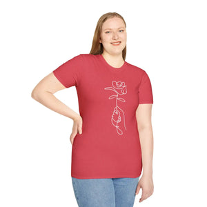 Bold Graphic Rose T-shirt - Soft Cotton Streetwear - Dipaliz - T-shirts