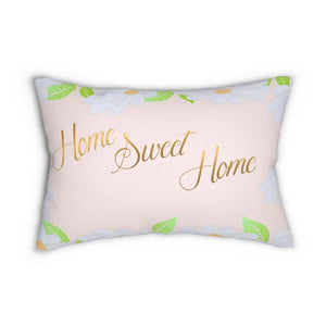Home Sweet Polyester Lumbar Pillow with Stuffing - Dipaliz - 20’’ × 14’’ - Pillows