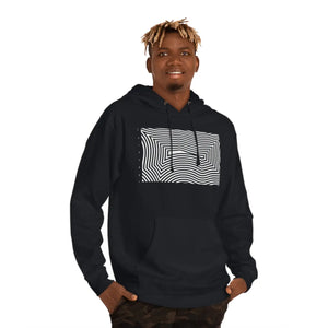 Abstract Unisex Hooded Sweatshirt - Cotton Blend - Dipaliz - Hoodies