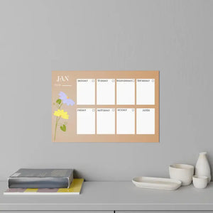 Wall Decals January Planner Durable Polyester Design - Dipaliz - 18″ x 12″ - Home Decor