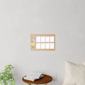 Wall Decals January Planner Durable Polyester Design - Dipaliz - Home Decor