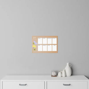 Wall Decals January Planner Durable Polyester Design - Dipaliz - Home Decor