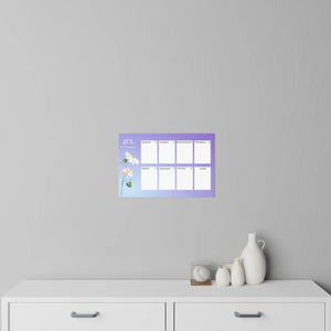 Vibrant Wall Decals - July Planner Durable Polyester - Dipaliz - Home Decor