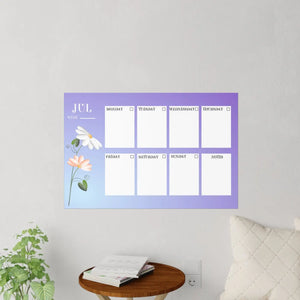 Vibrant Wall Decals - July Planner Durable Polyester - Dipaliz - Home Decor