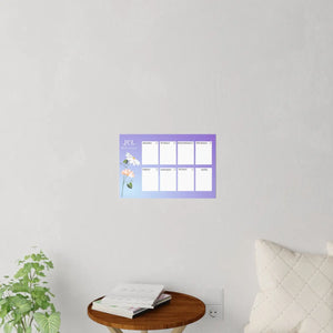 Vibrant Wall Decals - July Planner Durable Polyester - Dipaliz - Home Decor