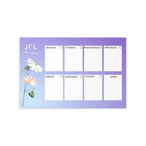 Wall Decals - Durable Polyester July Planner Style - Dipaliz - Home Decor